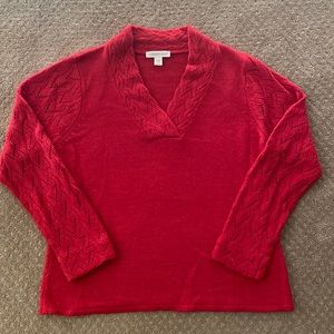 Coldwater Creek Red Sweater